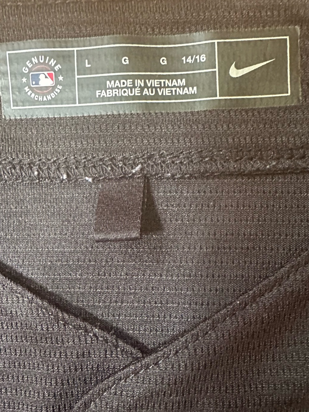 Authentic Nike Kids' New York Mets Black Jersey Size Boys Large 14/16 - Picture 7 of 11